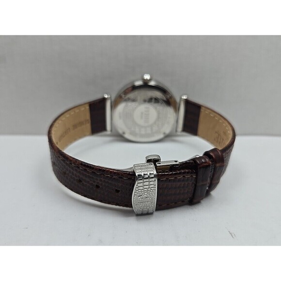 Ferre Milano 1L096 Swiss Made Womens Quartz Crystal Bezel Watch New Battery - Picture 8 of 14